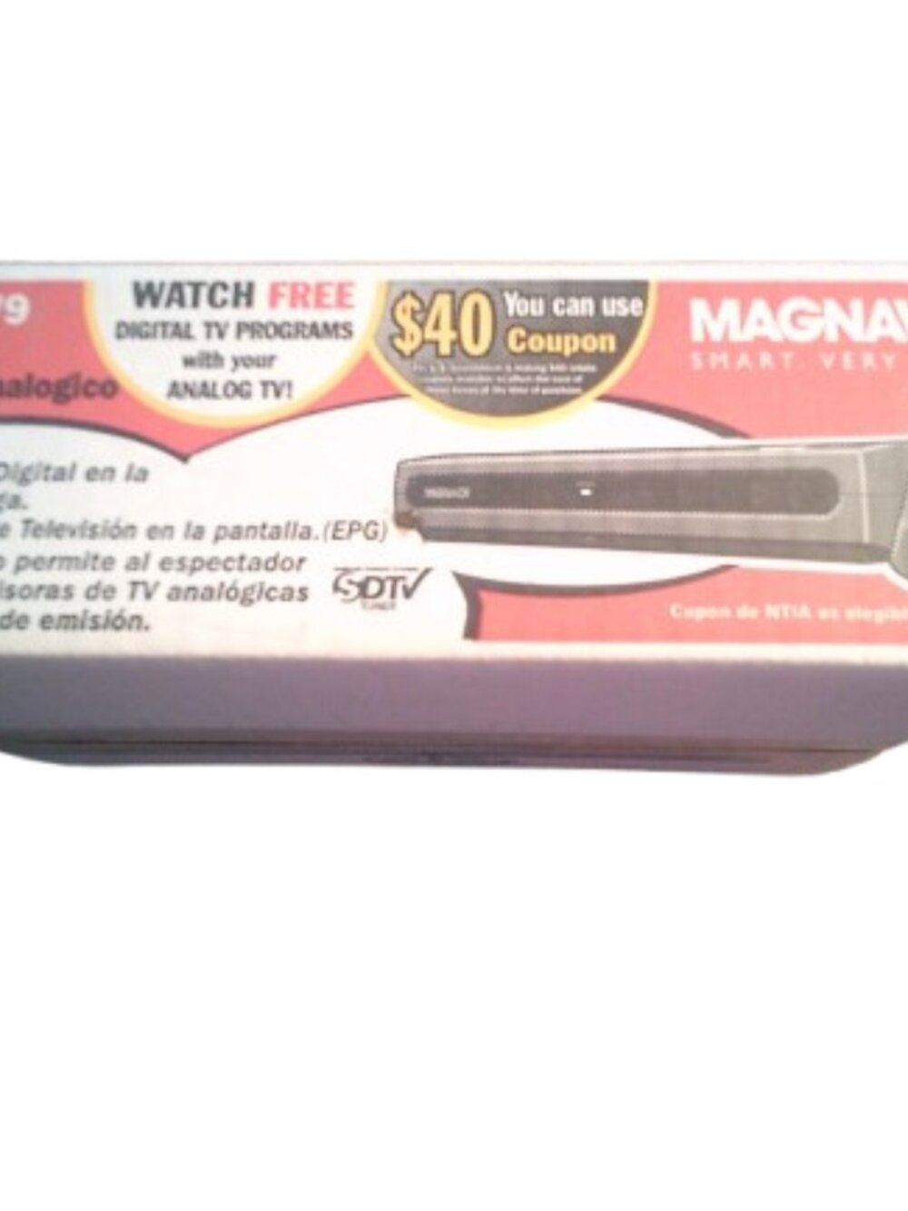 Magnavox TB110MW9A DTV Digital to Analog Converter Box Remote Over-The-Air TV